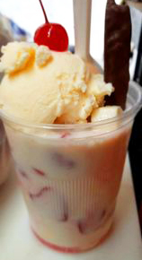 Fresa con crema