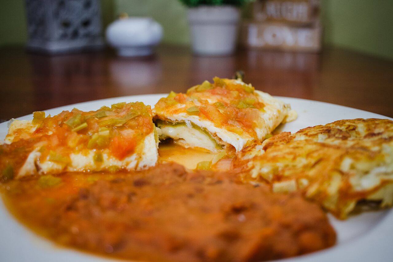 Omelette de chile relleno