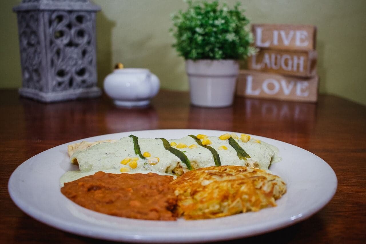 Omelette poblano