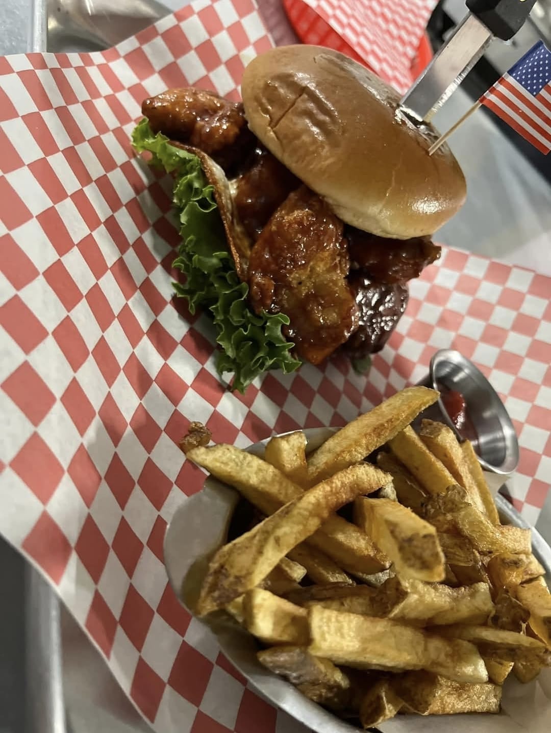 Boneless burger