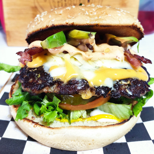 Hamburguesa 3 quesos